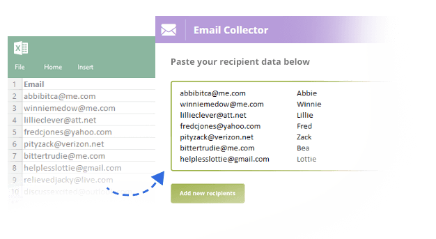 Bulk Add Recipients