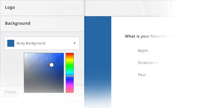 Customize your survey design