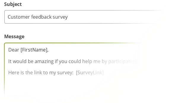 Customize your own email message