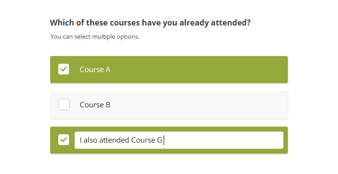 Multiple Choice (Multiple Answers)