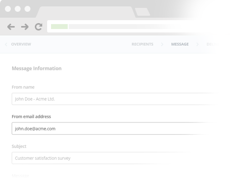 Send email invitations using your own email address
